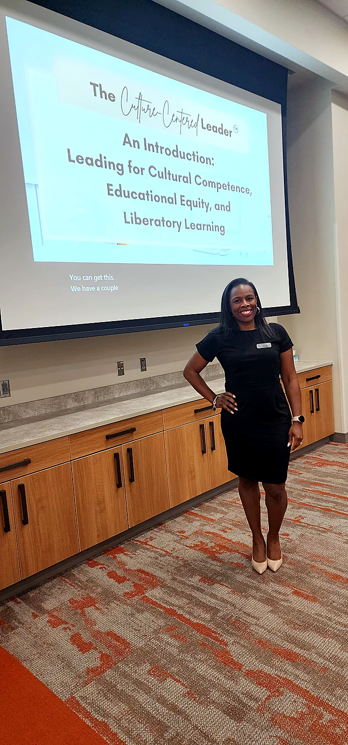Jocelynn presenting The Culture-Centered Leader session