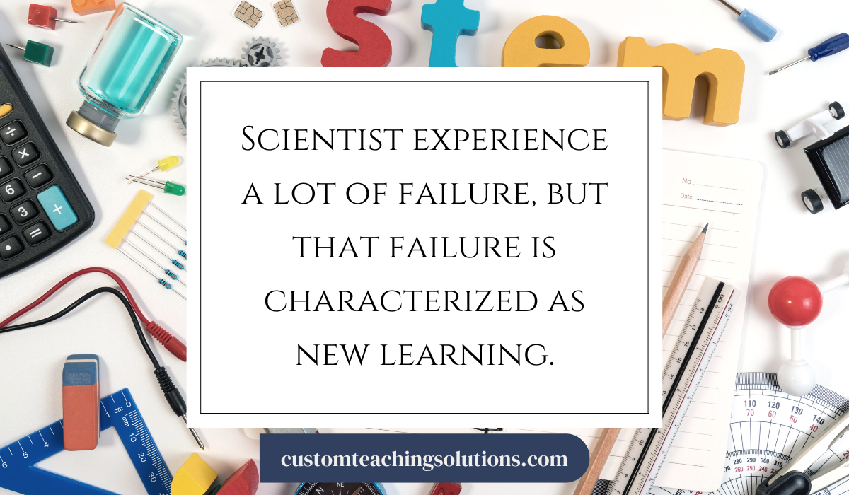 culturally responsive science focuses on learning from failure