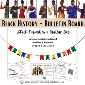 Black History Month Black Greeks Bulletin Board