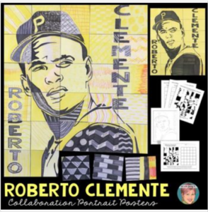 Roberto-Clemente-Afro Latino Bulletin Board Idea